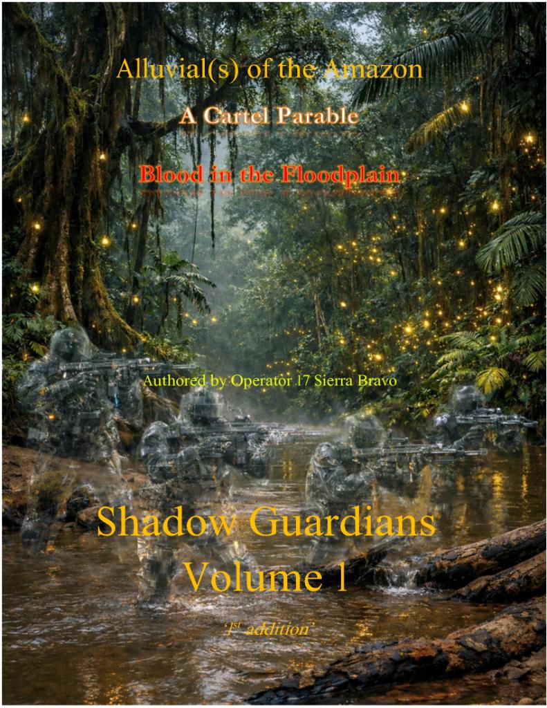 Shadow Guardians Volume 1 — Alluvial(s) of the Amazon, A Cartel Parable, Blood in the Floodplain. Authored by Operator 17 Sierra Bravo.